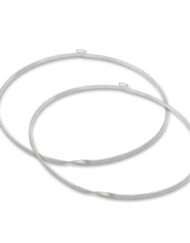 Στέφανα Γάμου Επάργυρα Αμμοβολή κωδ.4829