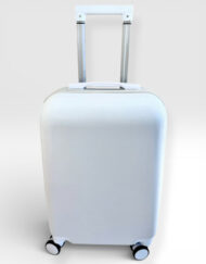 Βαλίτσα Trolley Λευκή Ματ Σαγρέ  κωδ.ΒΑΛ54