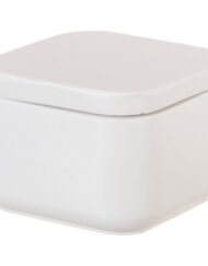 Κεραμική Μπιζουτιέρα Λευκή Τετράγωνη Άβαφη κωδ.Κ1044