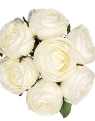 Τριαντάφυλλα Λευκά Μπουκέτο 7τμχ κωδ.Λ94
