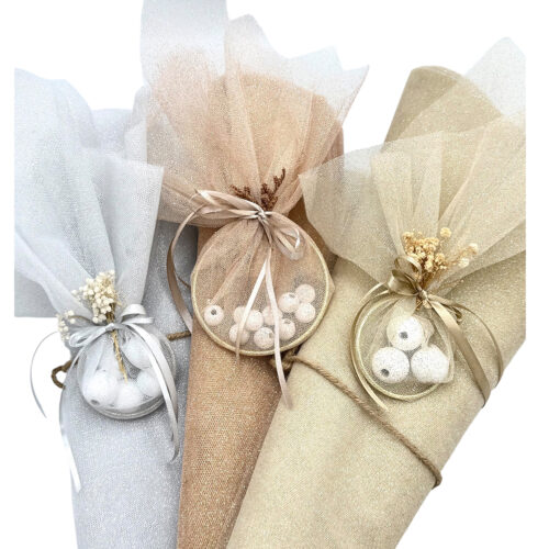 Τούλι Χρυσό με Γκλίτερ 40x40 κωδ.ΤΟΥ7 - Image 3