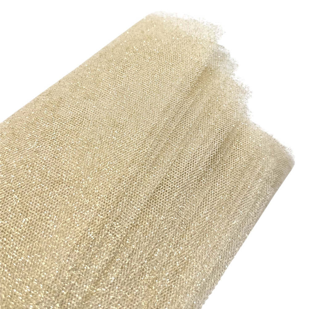 Τούλι Χρυσό με Γκλίτερ 40x40 κωδ.ΤΟΥ7